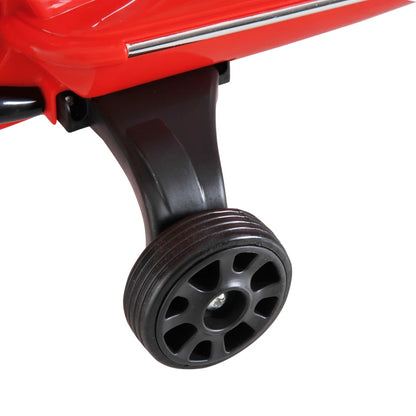 HOMCOM Moto Elettrica per Bambini Design Vespa, Batteria 6V con Suoni e Luci, Età 3-6 Anni, Rosso