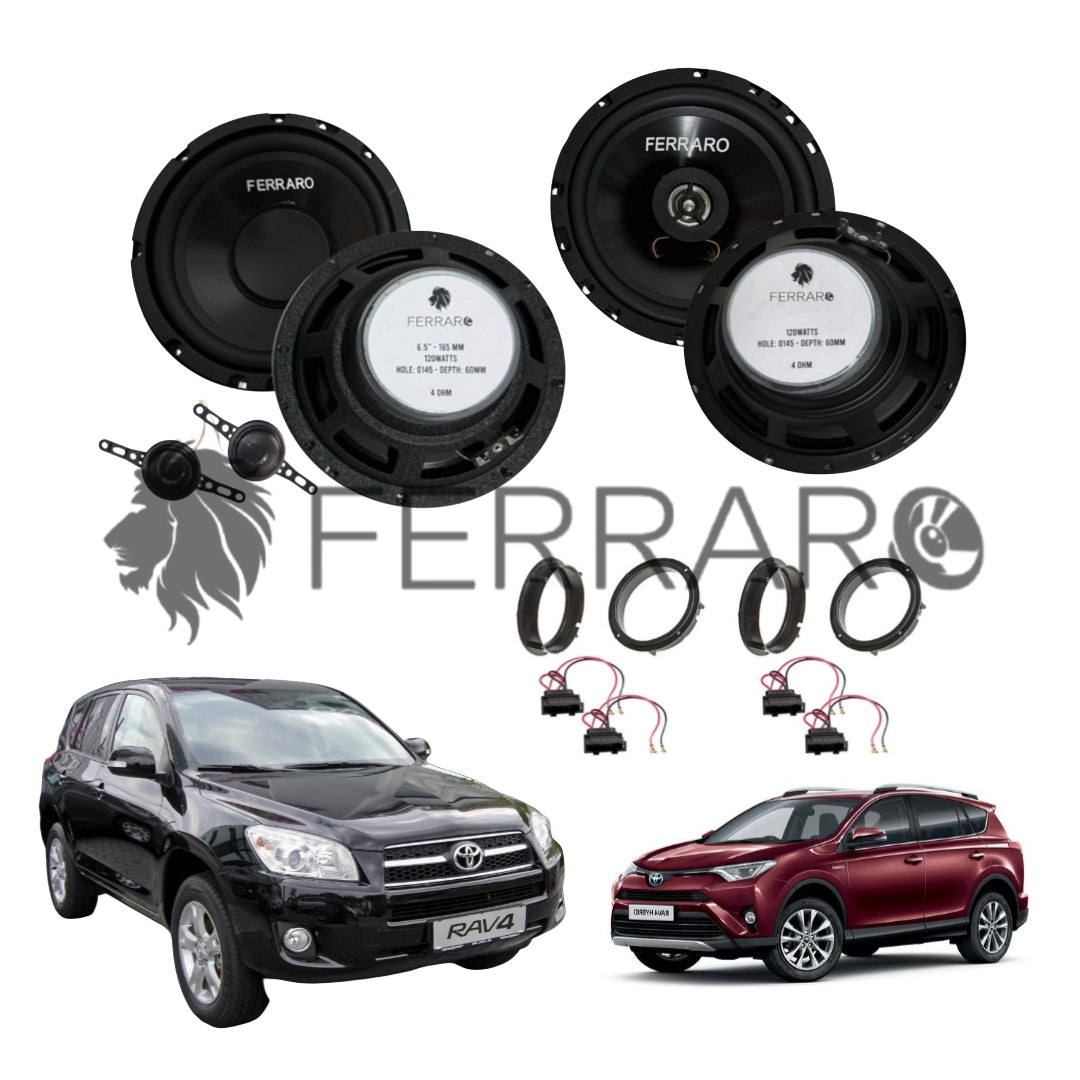 FerraroStore Kit 6 Altoparlanti | ASK-165.2 | ASC-652PC | Ant/Post | Toyota RAV4 (Dal 2006)