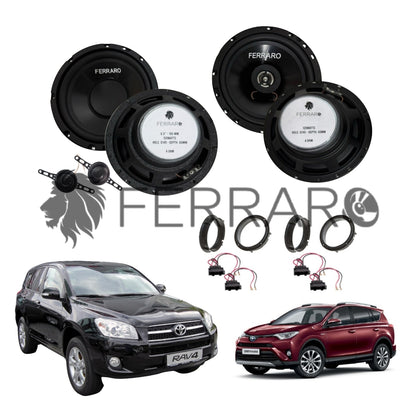 FerraroStore Kit 6 Altoparlanti | ASK-165.2 | ASC-652PC | Ant/Post | Toyota RAV4 (Dal 2006)