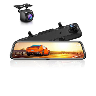 Specchietto Retrovisore, DashCam per Auto, GPS, Anteriore 4K, Posteriore 1080p