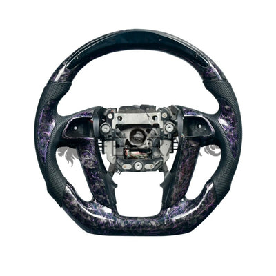Volante Sportivo per Honda Accord (2008-2012), Carbonio, Customizzato in Pelle