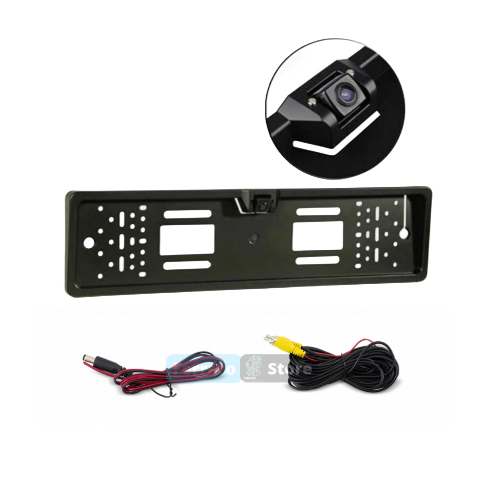 Portatarga con Telecamera di Retromarcia, 170° Retromarcia, Auto Retrocamera, Visione Notte