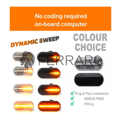 Indicatore Direzione Led per VW, Ford, Skoda, Seat (Compatibilità in Descrizione), Plug and Play