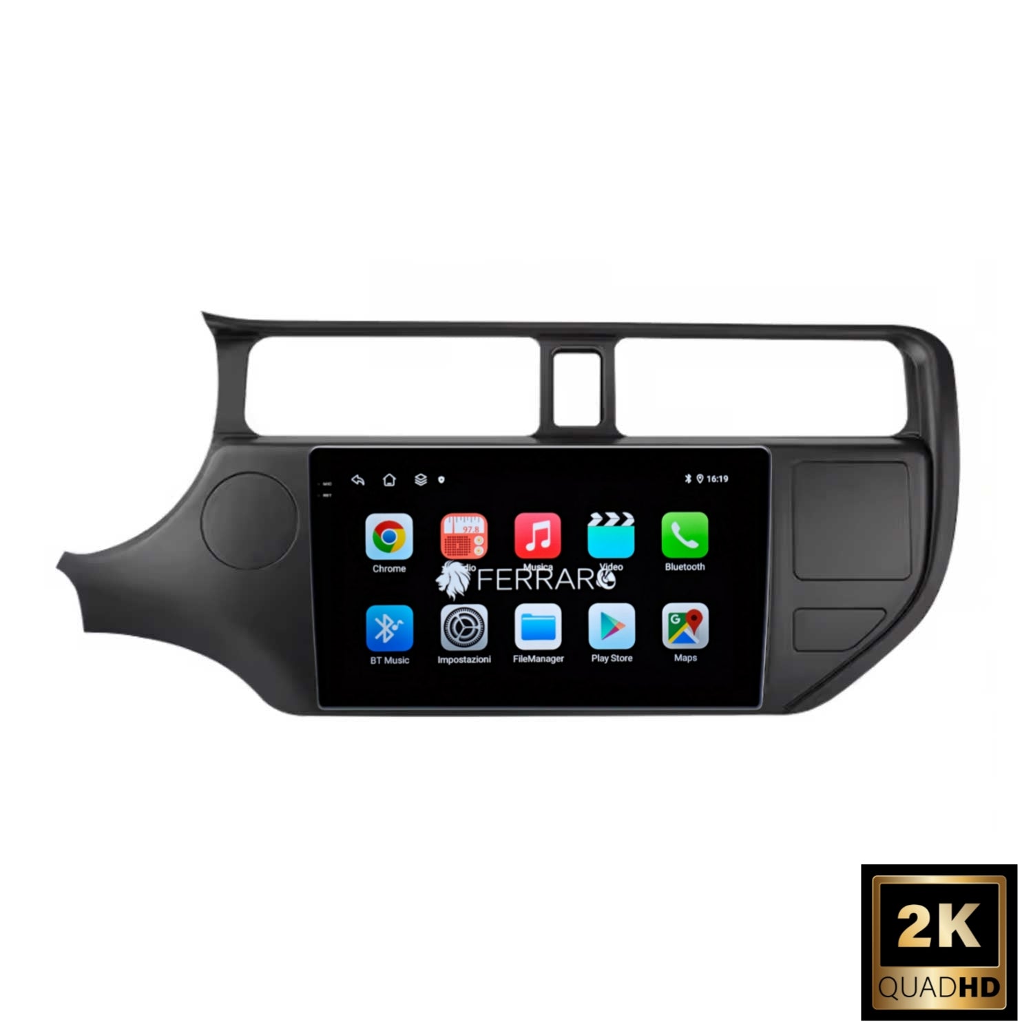 Autoradio per Kia Rio 9" 2K (2011-2015) Android, Bluetooth, CarPlay, Android Auto, 12/256GB Ram