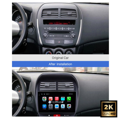 Autoradio per Mitsubishi | Peugeot 4008 | Citroen C4 AirCross 10.1" 2K | 2010-2018 | Android | Bluetooth | CarPlay | Android Auto | 4/64GB Ram