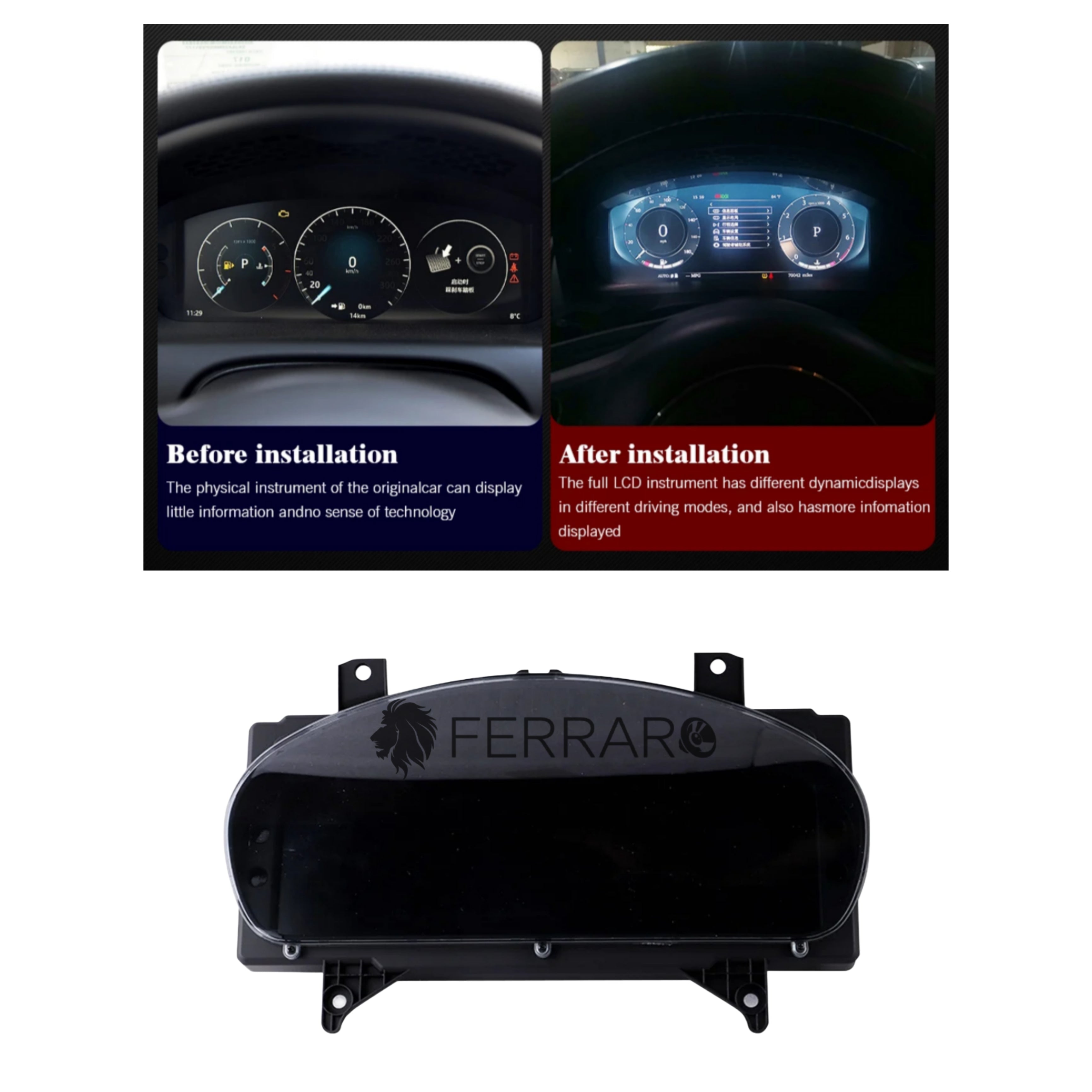 Virtual CockPit 12.3" | Jaguar XJ (2016-2019) | HD Ultra