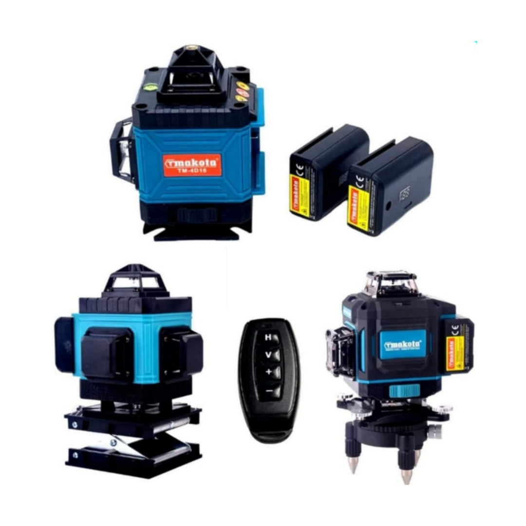 Livella Laser 16 Linee, Autolivellante 4D 360º, Con Telecomando