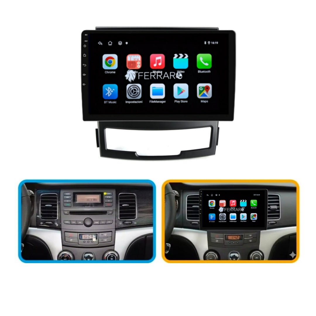 Autoradio per SsangYong Korando (2010-2013) 9" Android, Bluetooth, CarPlay, Android Auto, 2GB/4GB/6GB/8GB Ram