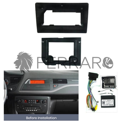 Kit Montaggio Autoradio 10.1"Pollici per Citroen C5 (2008-2017) Mascherina, Cablaggio Autoradio Android