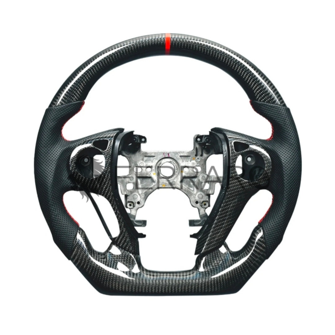 Volante Sportivo per Honda Accord (2012-2017), Carbonio, Customizzato in Pelle