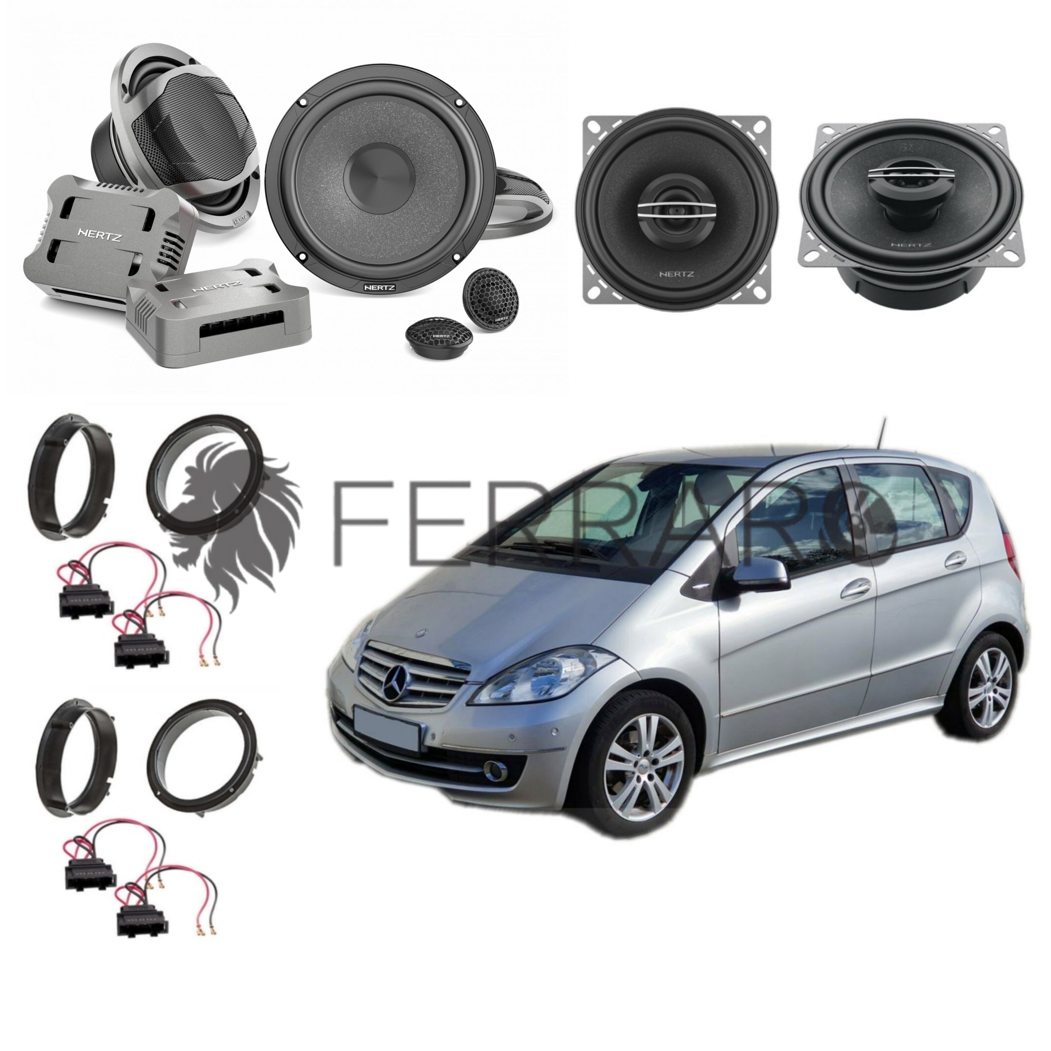 Hertz Kit 6 Casse | CK 165 | CX 100 | Ant/Post | Mercedes Classe A/B W169/W245