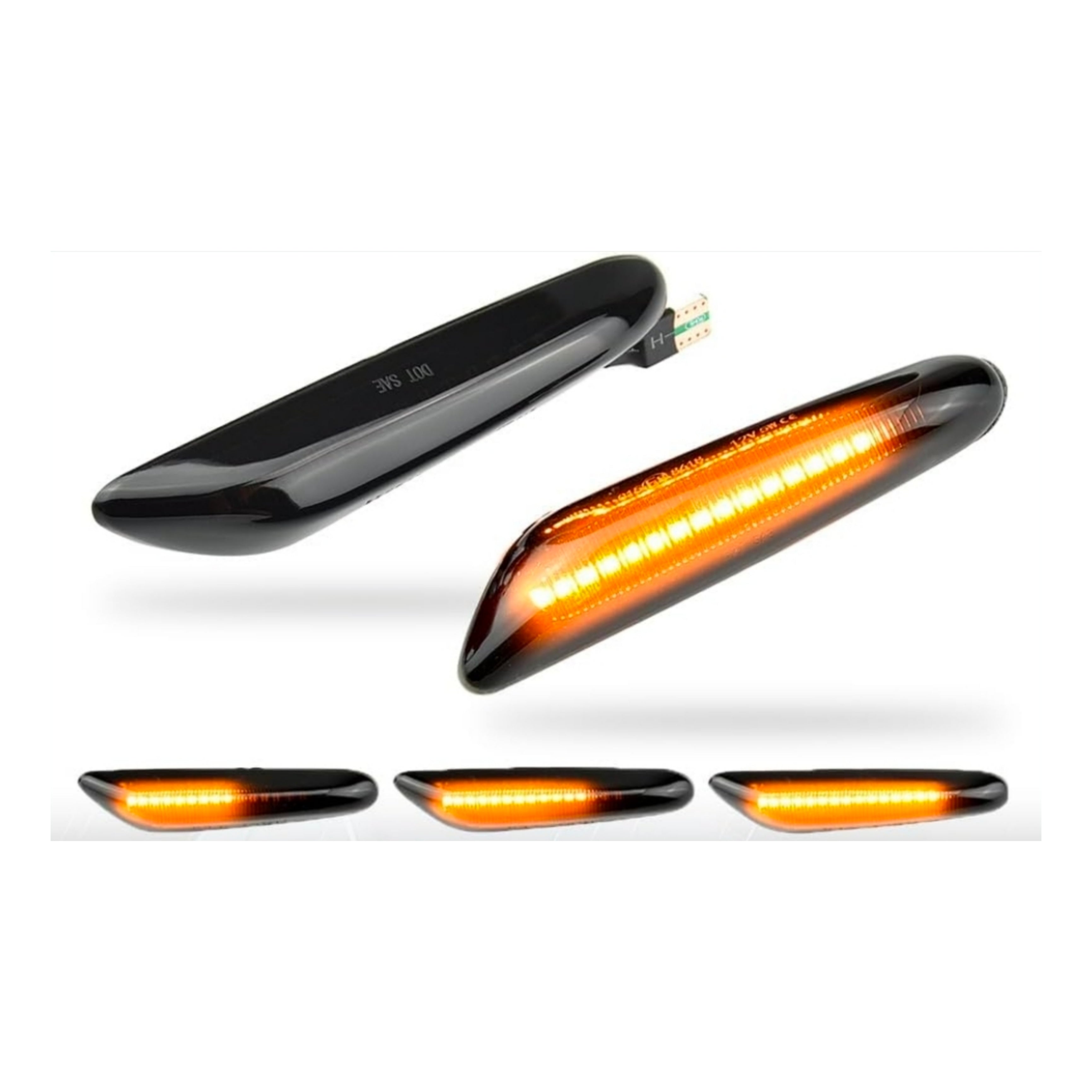 Frecce Laterale Led per BMW Serie 1, 3, 5, X3, X1 (Compatibilità in Descrizione), Plug and Play
