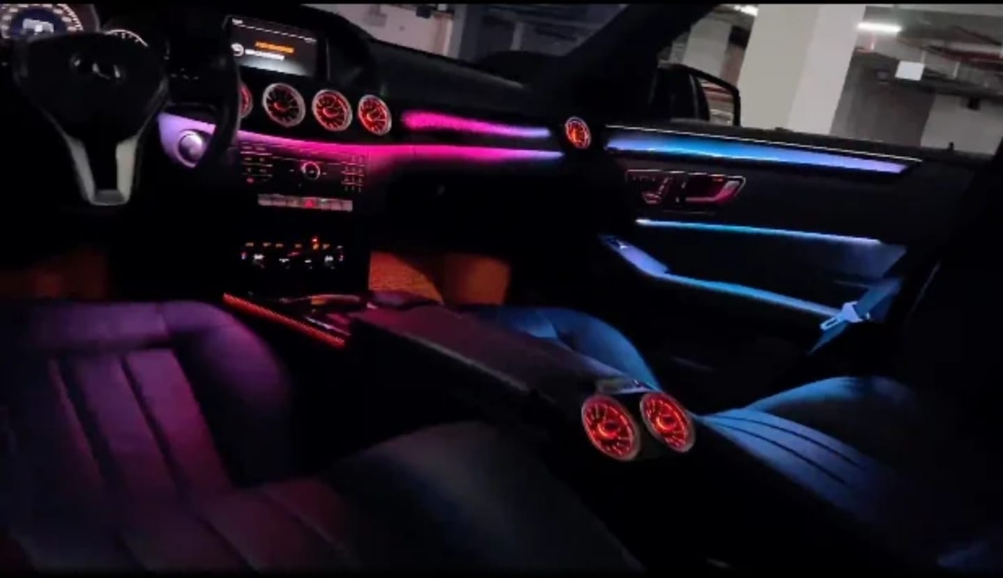 Ambient Light per Mercedes Benz Classe E W212, 256 Colori RGB