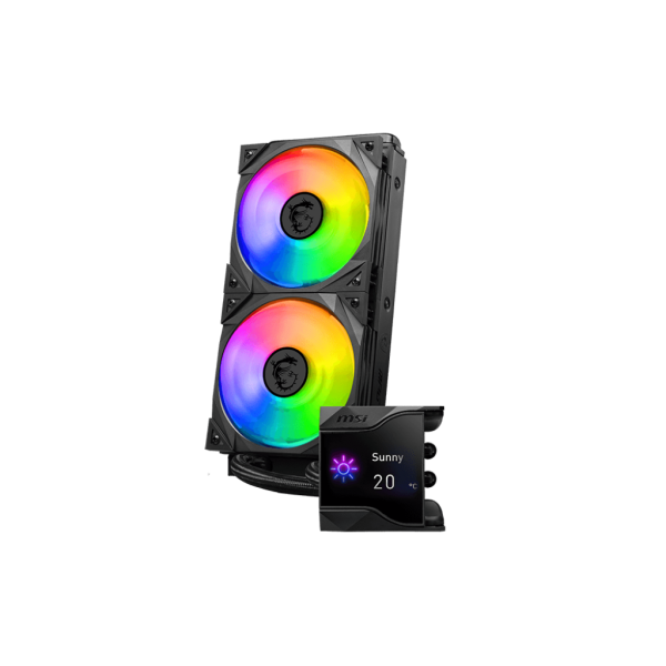 MSI MPG Coreliquid D240, Processore Kit di raffreddamento a liquido, Nero
