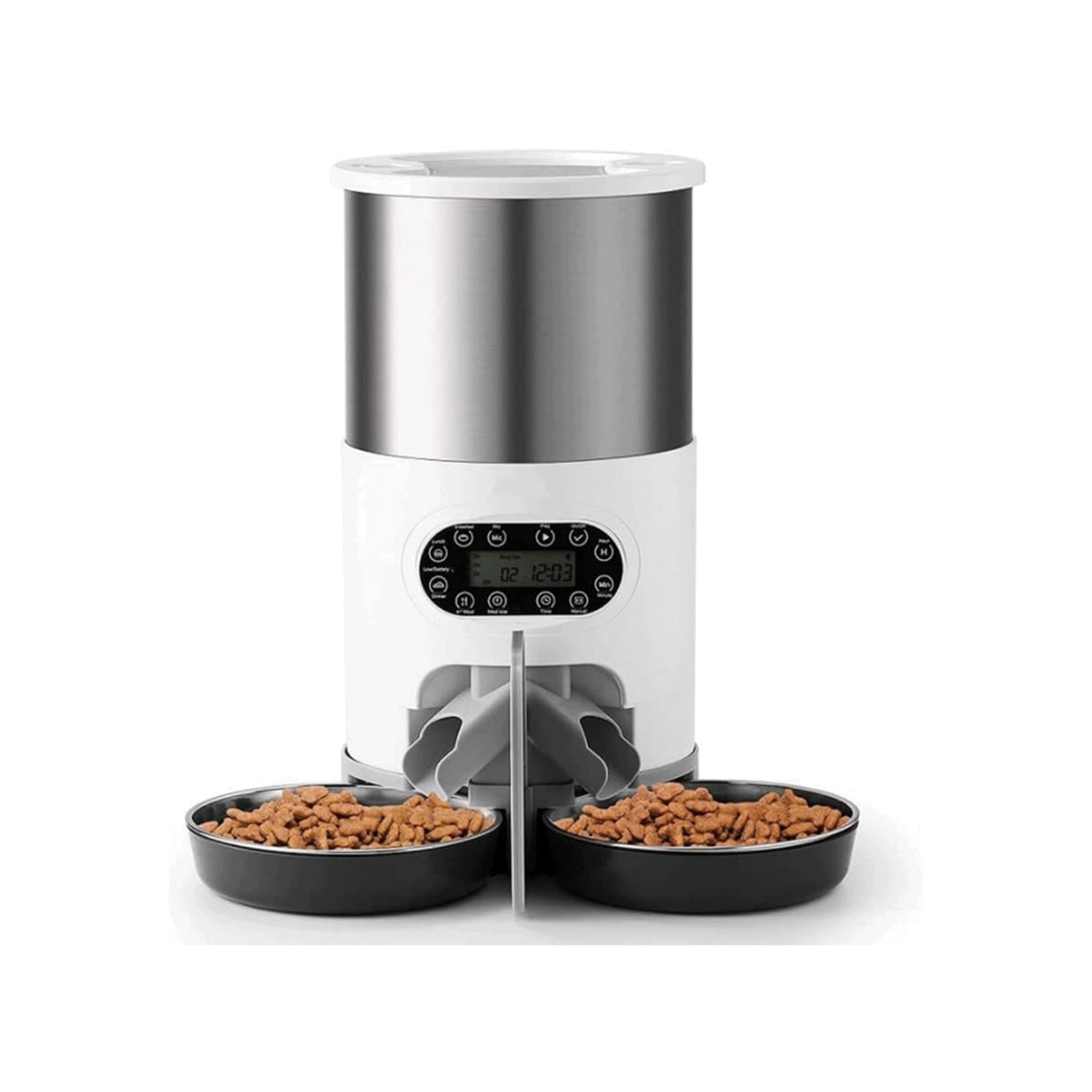 Sunny Bowl Duo | WI-FI, Distributore Automatico di Cibo per Cani Gatti 4L Con 2 Ciotole
