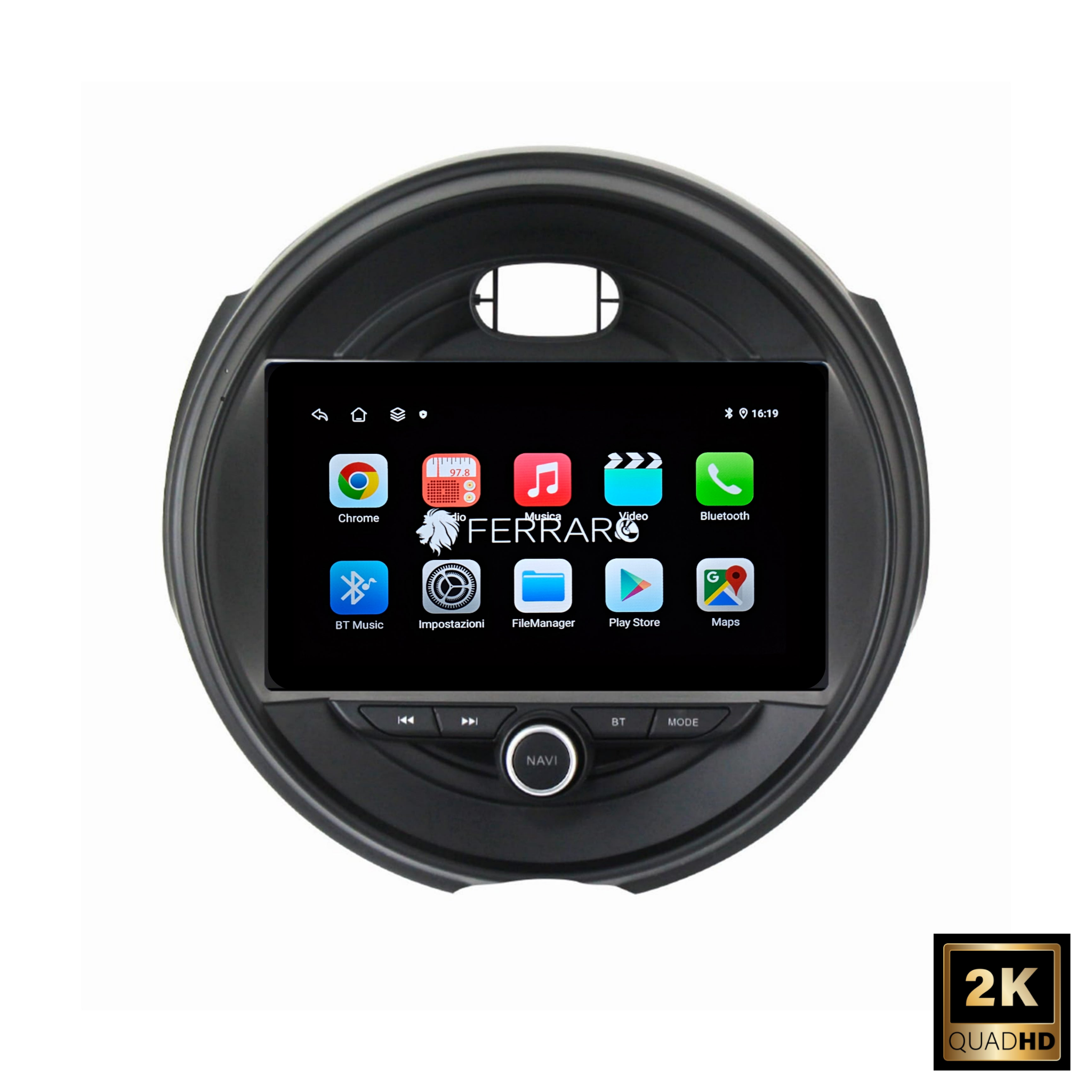 Autoradio per Mini F55/F56 9" 2K | 2014-2019 | Android | Bluetooth | CarPlay | Android Auto | 12/256GB Ram
