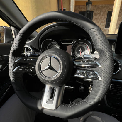 Volante per Mercedes, Nera, Linea Nera, Perforazione, AMG