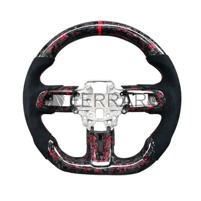 Volante Sportivo per Ford Mustang, Carbonio, Customizzato in Pelle