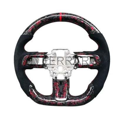 Volante Sportivo per Ford Mustang, Carbonio, Customizzato in Pelle