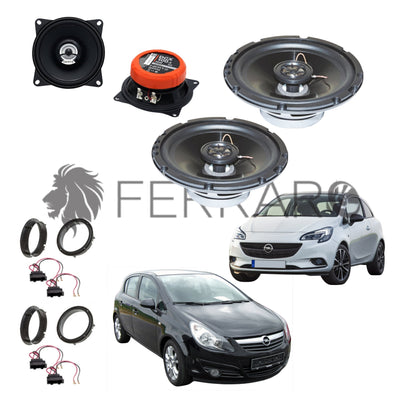 FerraroStore Kit 4 Casse | ASC-652PC | DCX 100.3 | Ant/Post | Opel Corsa D, E (2006-2019)