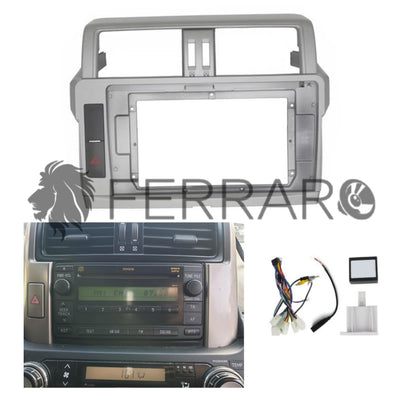 Kit Montaggio Autoradio 9"Pollici Toyota Prado J150 (2009-2023), Mascherina, Cablaggio per Autoradio Android