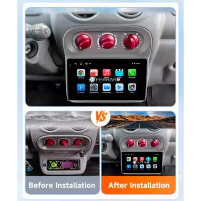 Autoradio per Renault Twingo II 9" 2K (2007-2014) Android, Bluetooth, CarPlay, Android Auto, 12/256GB Ram