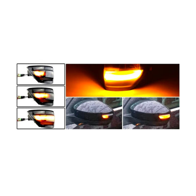 Specchietti Laterali Led per Ford S-Max, Kuga, C-Max (2007-2019), Plug and Play