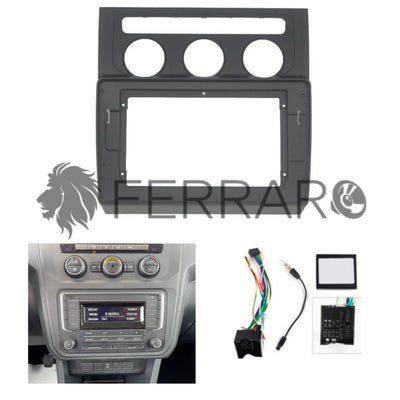 Kit Montaggio Autoradio 9"Pollici Volkswagen Caddy (2004-2021) Mascherina, Cablaggio Autoradio Android