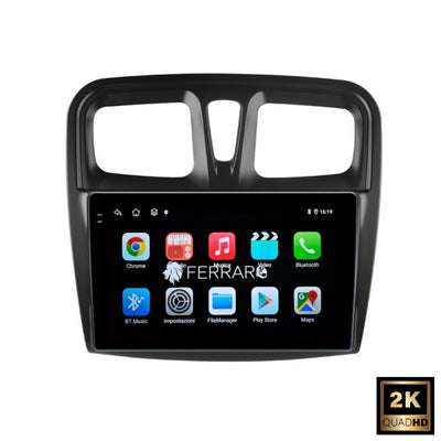 Autoradio per Logan | Sandero | Stepway Symbol 9" 2K | Android | Bluetooth | CarPlay | Android Auto | 12/256GB Ram