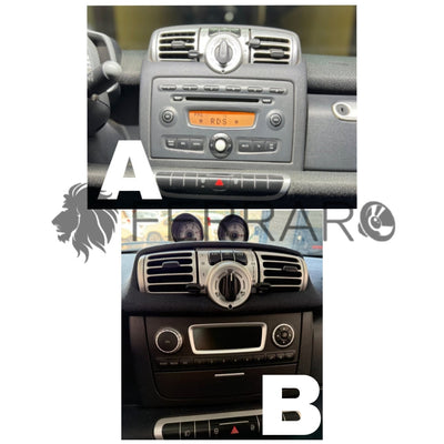 Kit Montaggio Autoradio 9"Pollici Smart 451 (2002-2015) Mascherina, Cablaggio Autoradio Android
