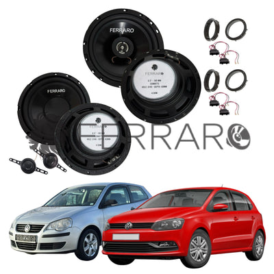 FerraroStore Kit 6 Altoparlanti | ASK-165.2 | ASC-652PC | Ant/Post | VW Polo 9N/6R/6C (2001-2024)