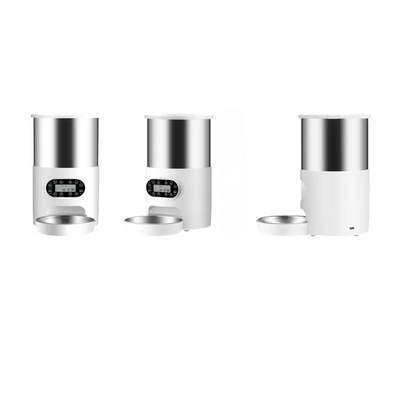 Sunny Bowl One | WI-FI Distributore Automatico di Cibo 4L a singola ciotola, con struttura in acciaio-inox, APP