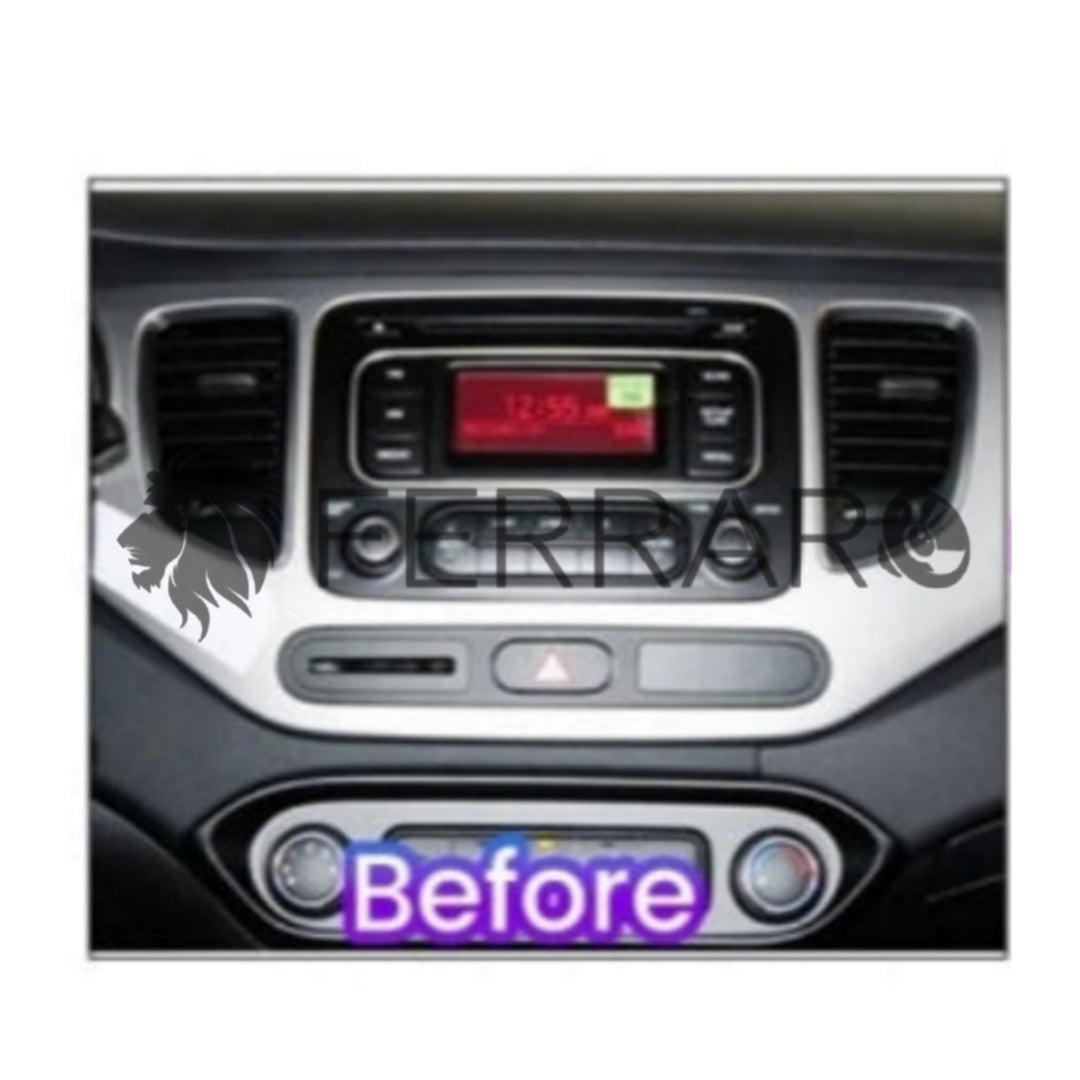 Kit Montaggio Autoradio 9"Pollici Kia Carens (2013-2018) Mascherina, Cablaggio, per Autoradio Android