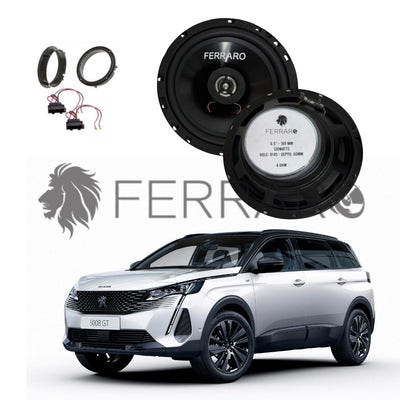 FerraroStore Kit 2 Altoparlanti | ASC-652PC | Anteriori | Peugeot 5008 2ª Serie (Dal 2016>)