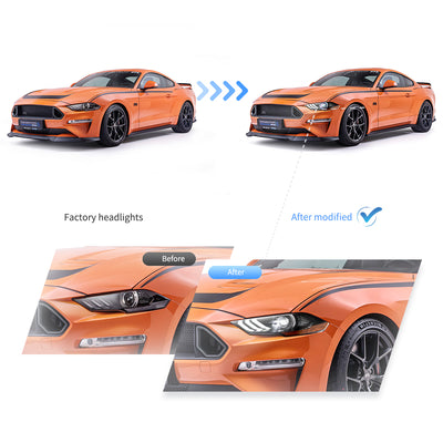 Fanali Anteriore Completo per Ford Mustang 6ª Serie (2018-2024) a LED