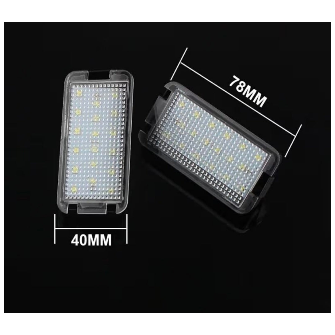 Set Luci Targa a Led per Seat Altea, Ibiza, Leon, Toledo (Compatibilità in Descrizione), Plug and Play