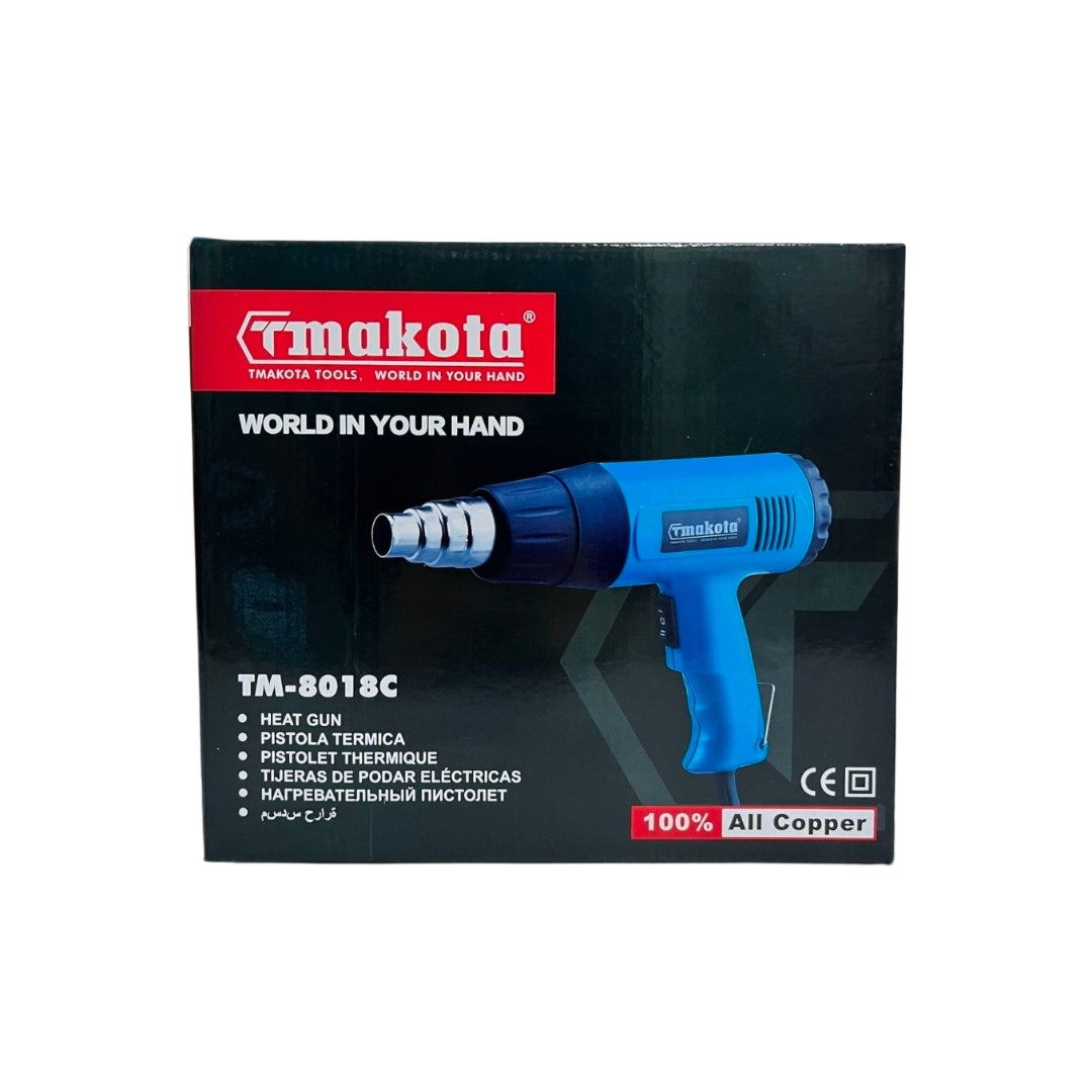 Pistola Termica Aria Calda Professionale 2000W, TM-8001, 500°C, Sverniciatura, Saldatura e Car wrapping