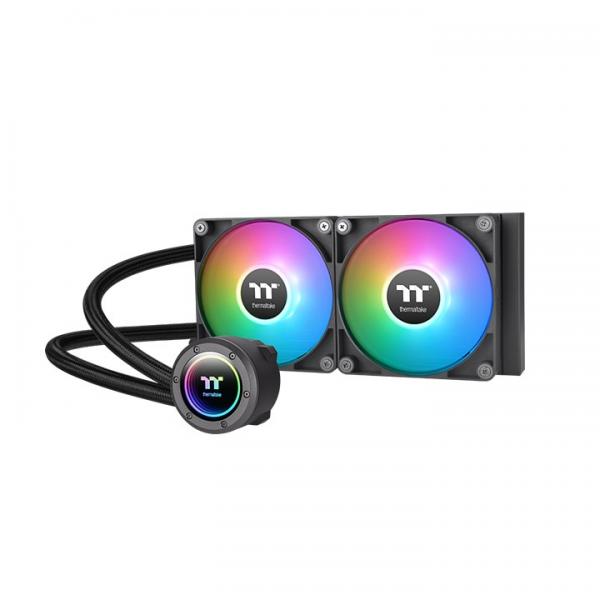 Thermaltake TT TH240 ARGB | Processore Raffreddatore di liquidi tutto in uno, 12 cm, Nero
