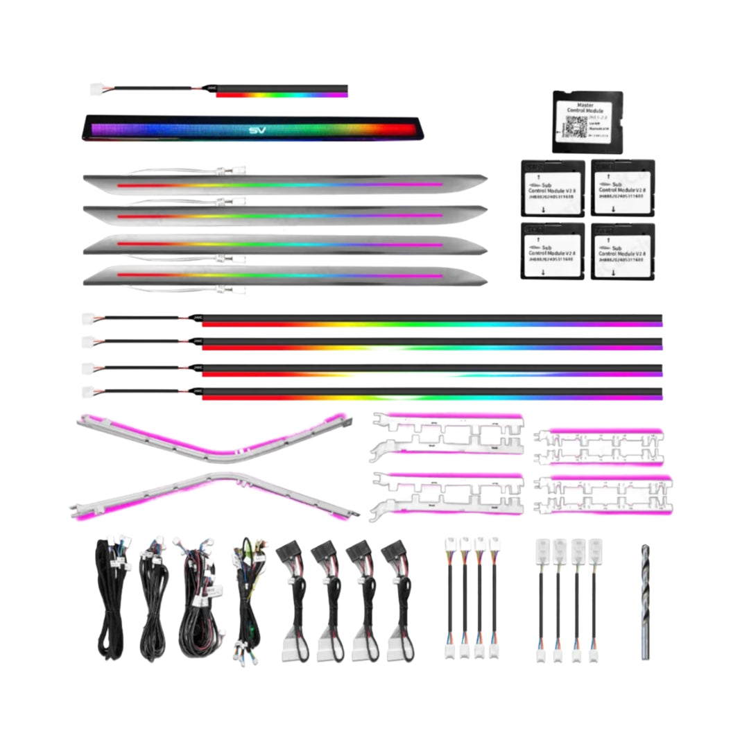 Ambient Light per Land Rover Range Rover Evoque (2018-2026), 64 Colori RGB