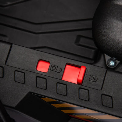 AIYAPLAY Camion per Bambini 3-5 Anni con Motore 12V, Macchina Elettrica per Bambini con Musica e Fari, Giallo