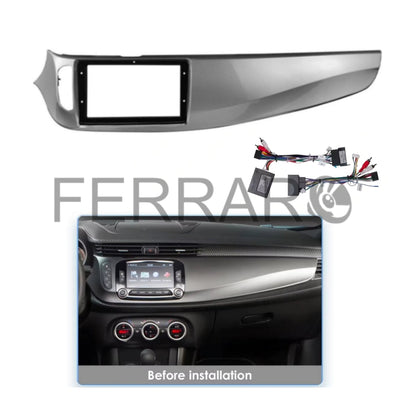 Kit Montaggio Autoradio 9"Pollici per AlfaRomeo Giulietta (Dal 2014+) Mascherina, Cablaggio Autoradio Android
