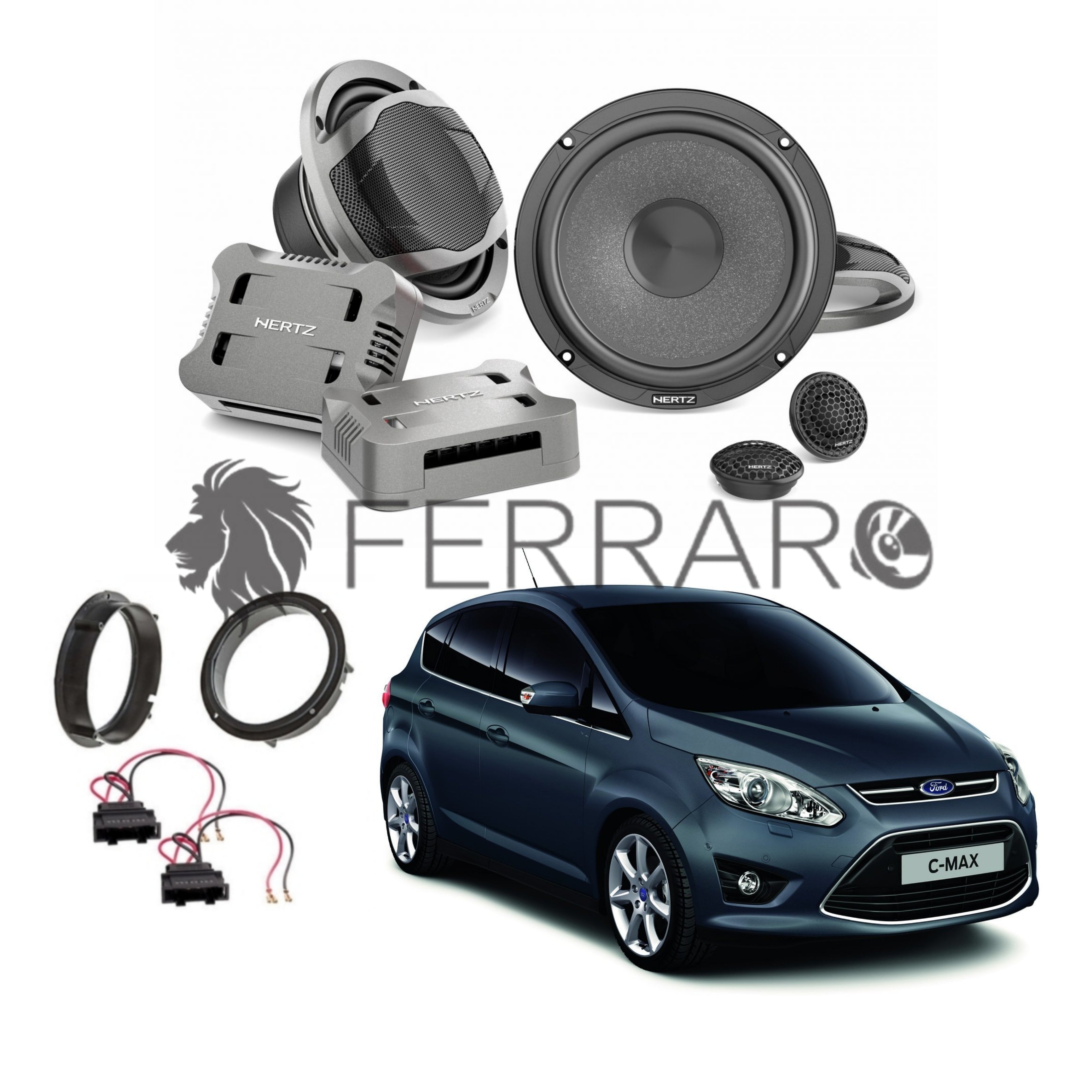 Hertz Kit 4 Casse | CK 165 | Anteriori | Ford C-Max dal 2011>