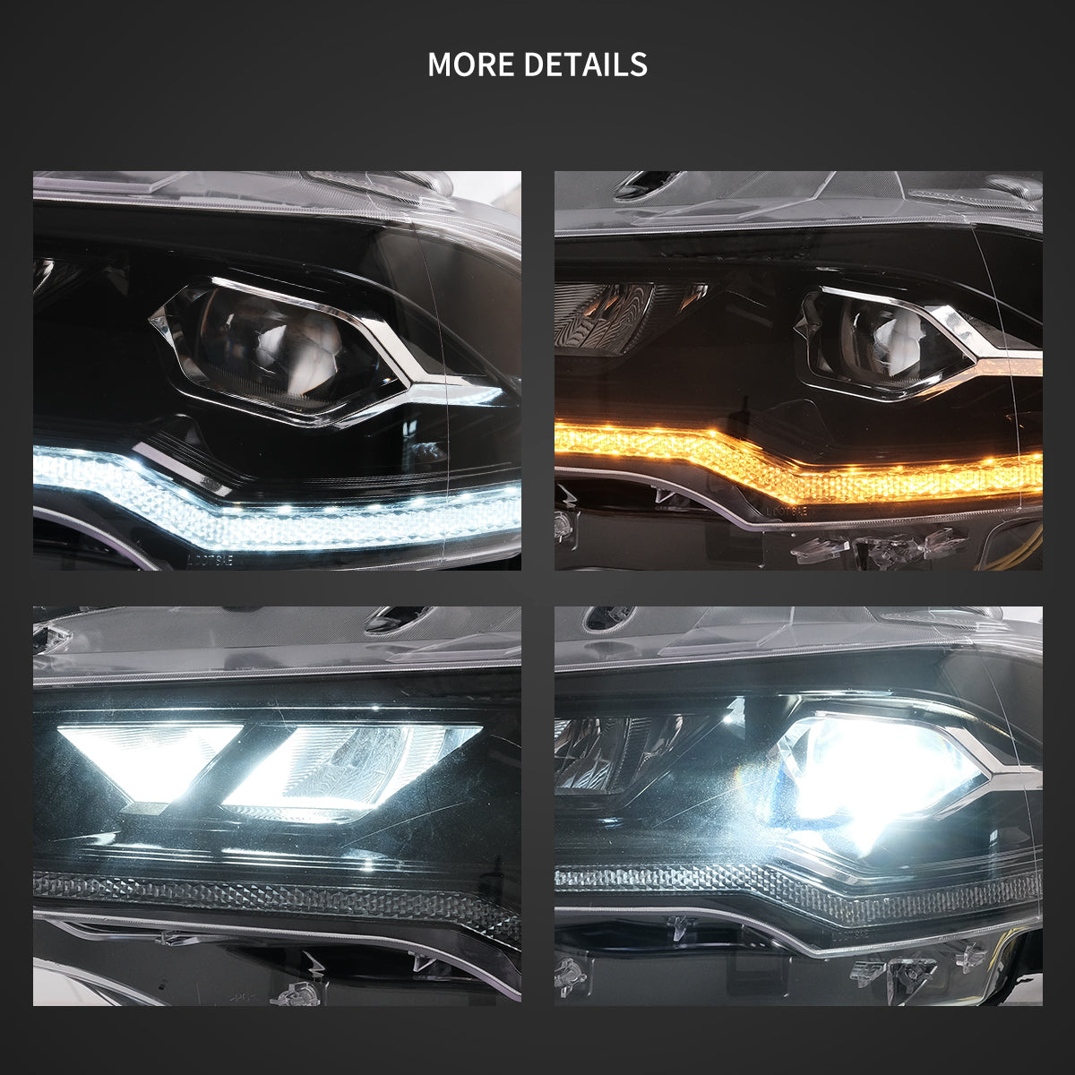 Fanali Anteriore Completo per Ford Mustang 6ª Serie (2018-2024) a LED