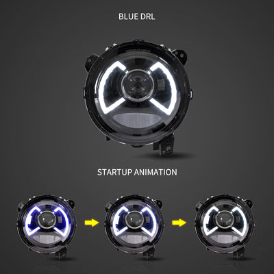 Fanali Anteriore Completo per Jeep Wrangler JL 4ª Serie (2017-2025) a LED