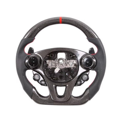 Volante Sportivo per Smart 453, Carbonio, Customizzato in Pelle (su Realizzazione)