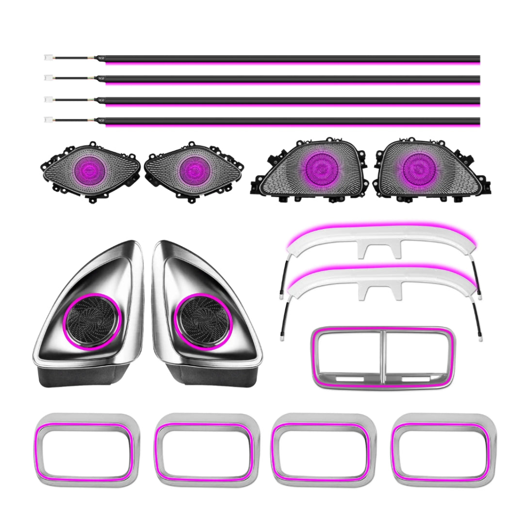 Ambient Light per Mercedes GLE W167, GLS (2020-2025), 64 Colori RGB
