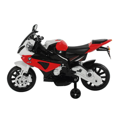 HOMCOM Moto Elettrica per Bambini 3-8 Anni con Licenza BMW, Batteria 12V, Rotelle e Luci, 110x47x69 cm