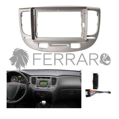 Kit Montaggio Autoradio 9"Pollici Kia Rio (2005-2011) Mascherina, Cablaggio per Autoradio Android