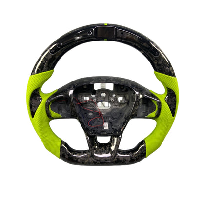 Volante Sportivo per Ford Fiesta ST Line,  Carbonio, Customizzato in Pelle (su Ordinazione)