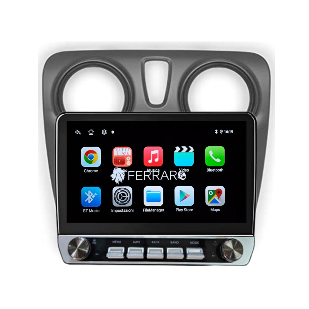 Autoradio per Logan | Sandero | Stepway Symbol 10" | Android | Bluetooth | CarPlay | Android Auto | 4/64GB Ram